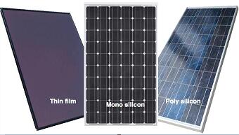 select solar panel from different types